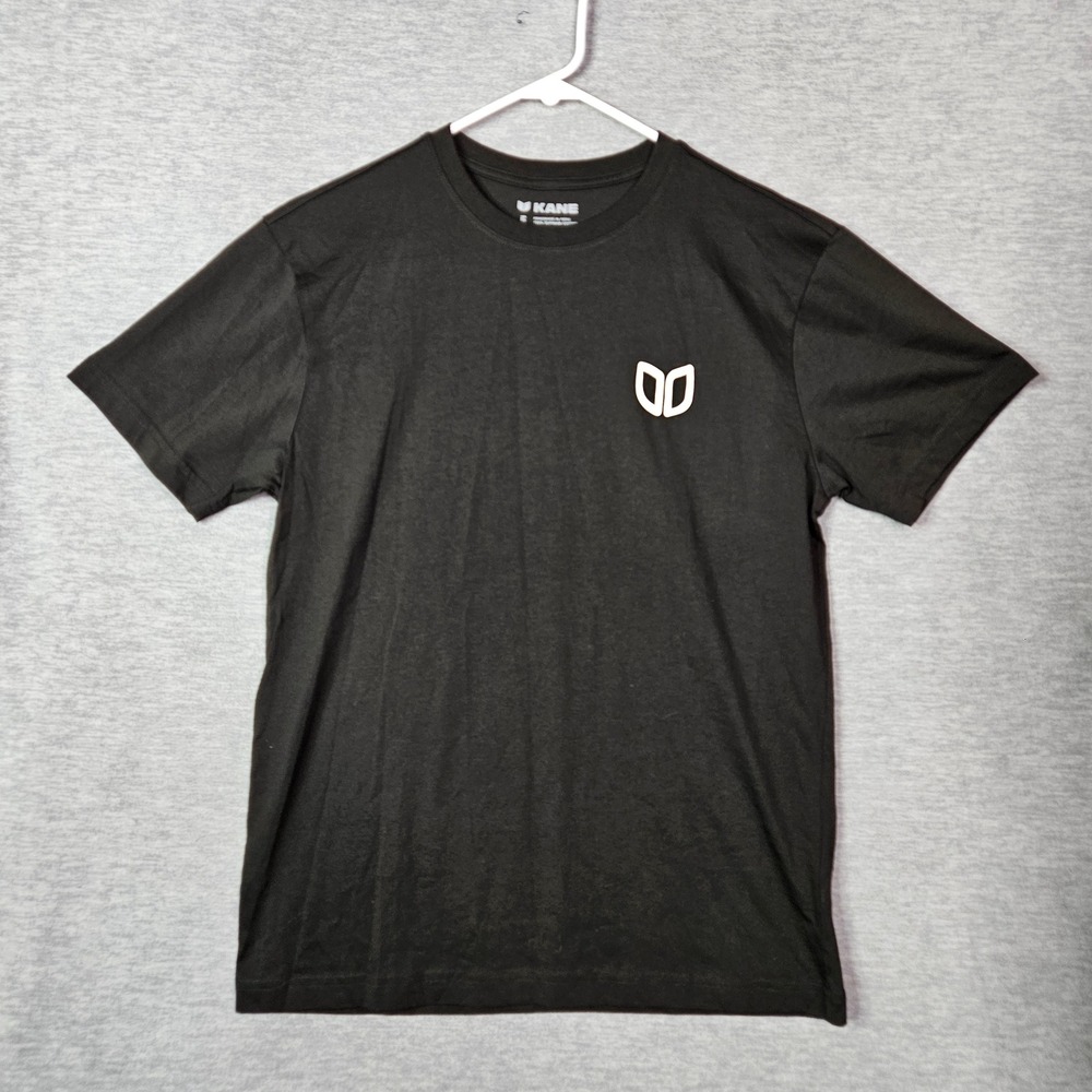 Kane Mens Black Supima Cotton Graphic T-Shirt Sz M Handmade Peru Denver Logo